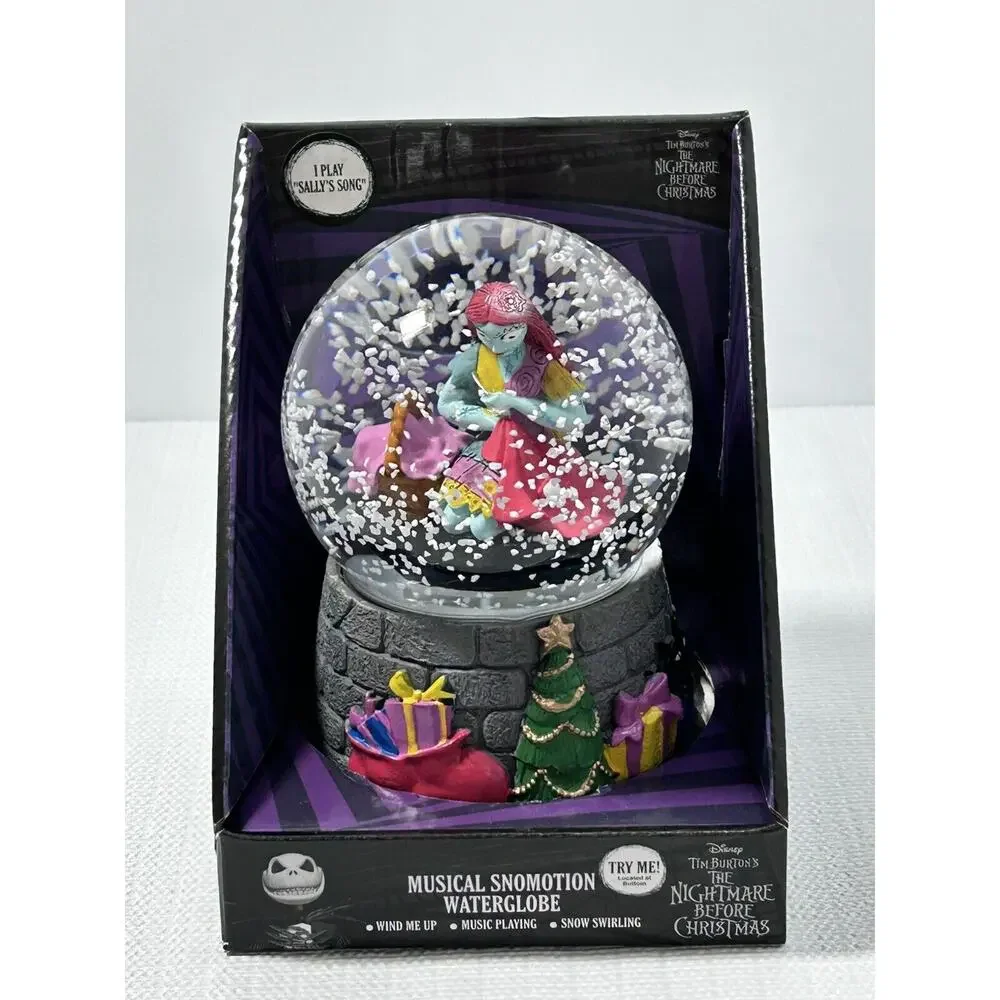 Nightmare Before Christmas Sally’s Song Musical Snomotion Waterglobe Decor‎
